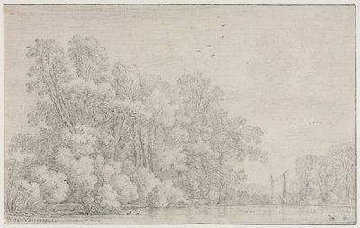 Flodlandskab, ca. 1650. af Simon de Vlieger