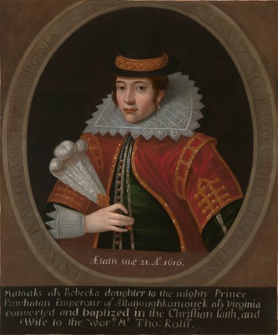 Pocahontas af Simon van de Passe