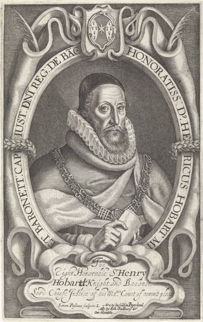 Portræt af Henry Hobart af Simon van de Passe