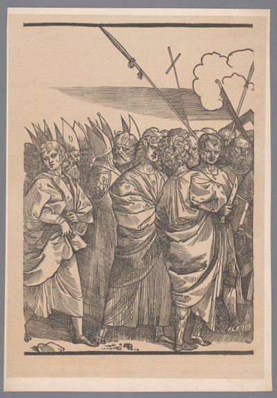 Gengivelse af tredje del af trykserien De Triomf van Christus efter Joos Lambrecht af Simonau and Toovey