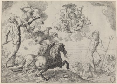 Jupiter, Neptun og Pluto af Simone Cantarini