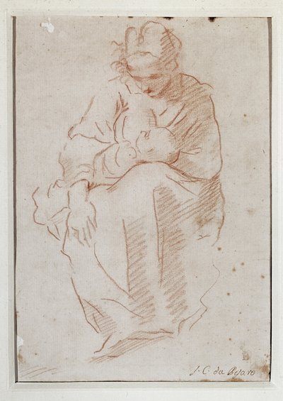 Mor, der ammer sit barn (Tegning af Simone Cantarini