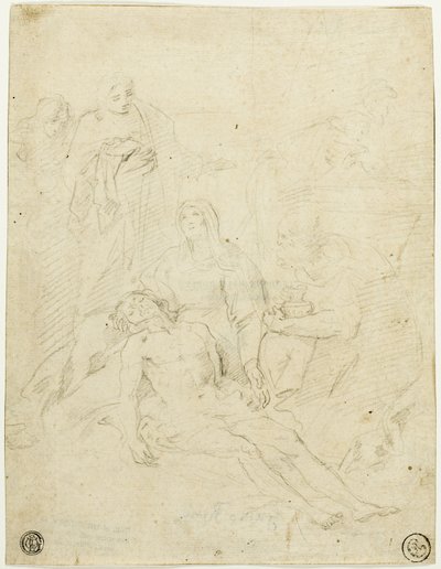 Pieta af Simone Cantarini