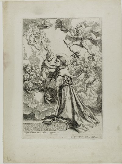 Antonius af Padua af Simone Cantarini