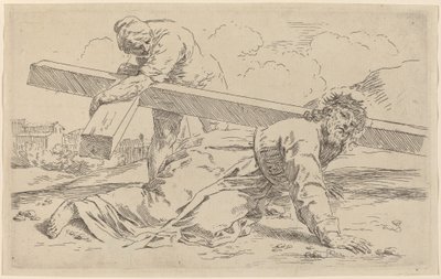 Bærelsen af korset af Simone Cantarini
