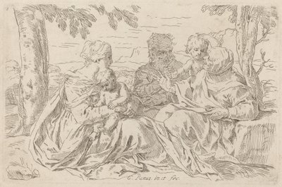 Den hellige familie af Simone Cantarini