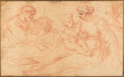 Die Heilige Familie af Simone Cantarini