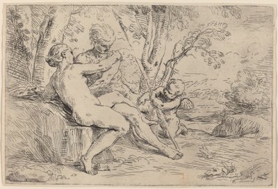Venus og Adonis af Simone Cantarini