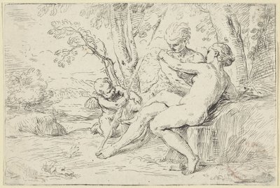 Venus og Adonis af Simone Cantarini