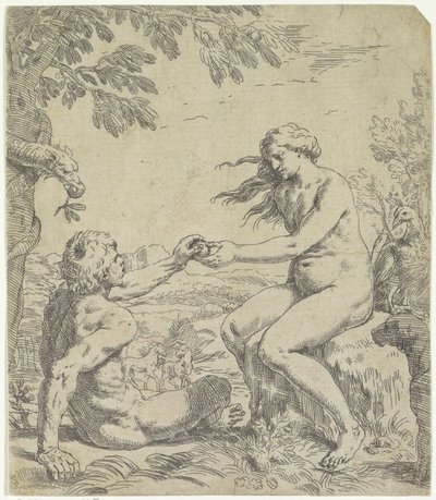 Forførelse af Adam af Simone Cantarini