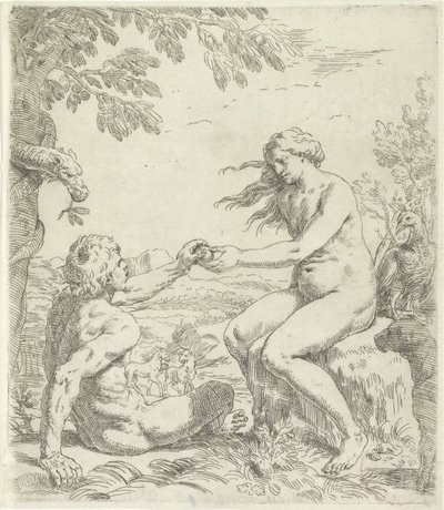 Forførelse af Adam af Simone Cantarini