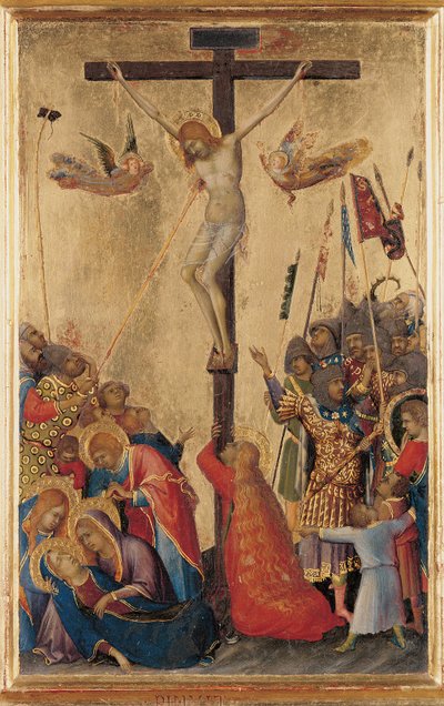 Golgata, fra Orsini Polyptykon (tempera på panel) (se også 471172-4) af Simone Martini