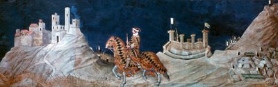 Mindehøjtidelighed ..ved belejringen af Montemassi..., 1328 af Simone Martini