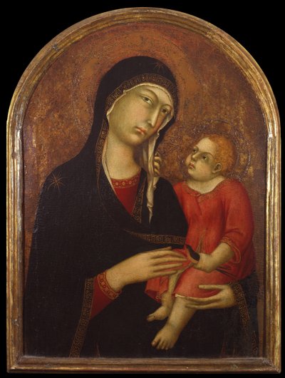 Jomfru og barn, første tredjedel af det 14. århundrede. af Simone Martini di