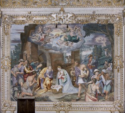 Hyrdernes tilbedelse, 1578-82 af Simone Veneziano Peterzano