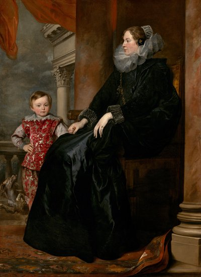 En genuesisk adelskvinde og hendes søn af Sir Anthony van Dyck