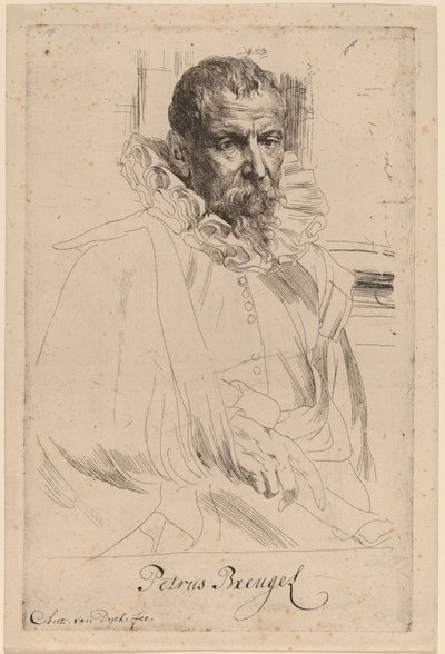 Pieter Bruegel den Yngre af Sir Anthony van Dyck