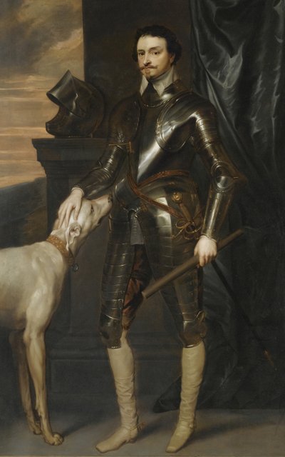 Portræt af Thomas Wentworth, 1. jarl af Strafford 1593-1641, ca. 1640 af Sir Anthony van, Dyck