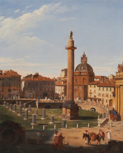 Udsigt over Trajans Forum, Rom af Sir Charles Lock Eastlake