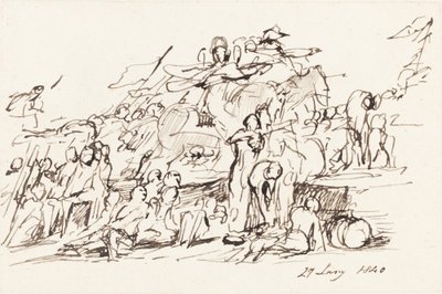 Kampscene af Sir David Wilkie