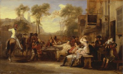 Chelsea Pensionister modtager Gazette, der annoncerer Slaget ved Waterloo af Sir David Wilkie