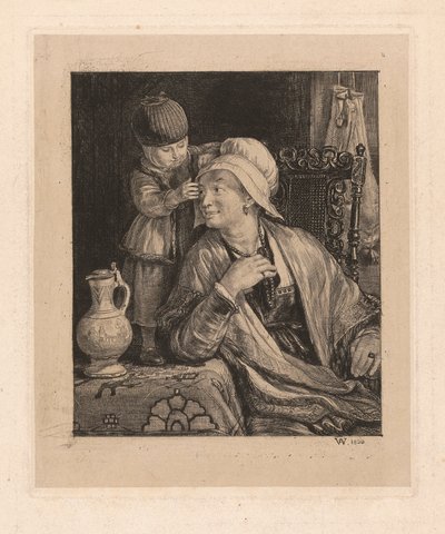Mor og Barn af Sir David Wilkie