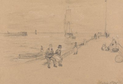 På molen, Calais af Sir David Wilkie