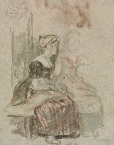 Studie til "The Penny Wedding" af Sir David Wilkie