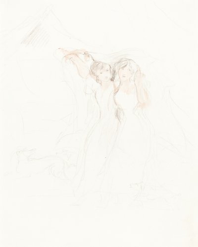To piger under en kappe af Sir David Wilkie