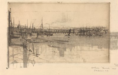 Berwick; Trykt med Counterproof of Dundee af Sir David Young Cameron