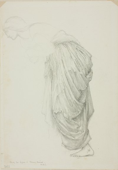 Bending Female Figure, studie for Mirror of Venus af Sir Edward Burne Jones