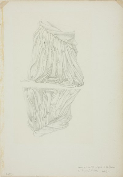 Draperet figur og refleksion, studie for Mirror of Venus af Sir Edward Burne Jones