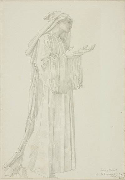 Pilgrimsfigur i Romaunt of the Rose af Sir Edward Burne Jones