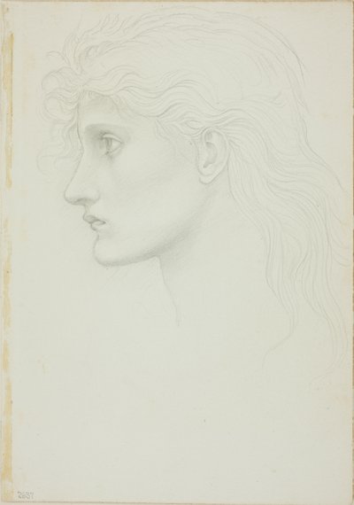 Leder af pige mod venstre af Sir Edward Burne Jones