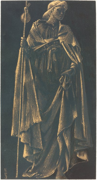 Betjenende engel af Sir Edward Coley Burne Jones