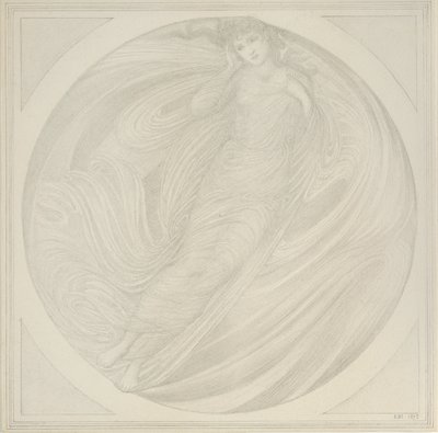 Eurydike flyder blandt flammer, 1872-1875 af Sir Edward Coley Burne Jones