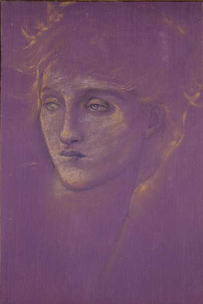Hoved af en kvinde, slutningen af det 19. århundrede af Sir Edward Coley Burne Jones