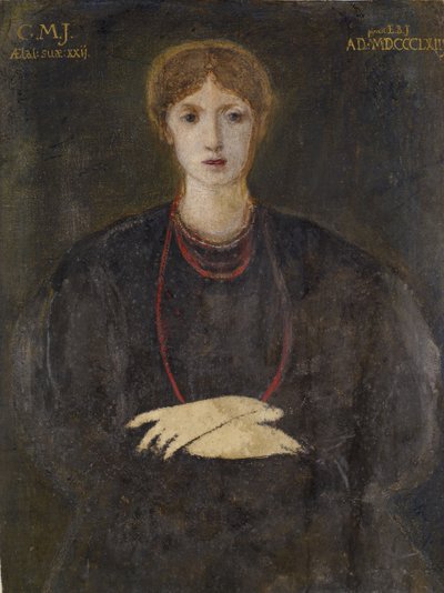 Portræt af Georgiana Burne-Jones 1840-1920, 1863. af Sir Edward Coley Burne Jones