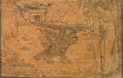 Historien om Amor og Psyke: Det sorte vand, c1864-c1868 af Sir Edward Coley Burne Jones