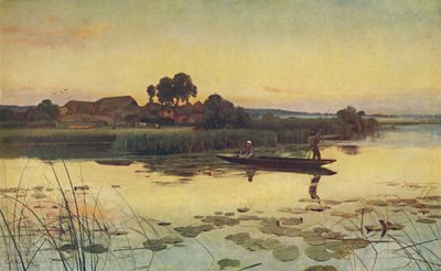 Slutningen af en midsommerdag, 1879. af Sir Ernest Albert Waterlow