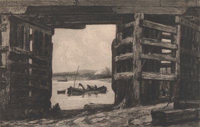 Et spænd af Old Battersea Bridge af Sir Frank Short