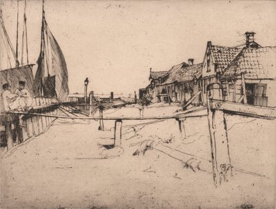 I Port, Volendam af Sir Frank Short