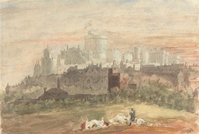 En Capriccio af Windsor Castle af Sir George Hayter