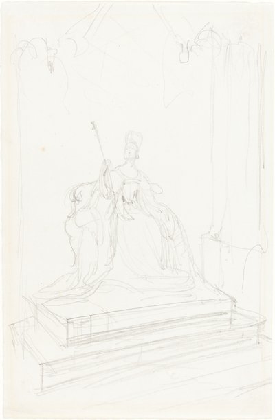 Studie til "Queen Victoria" af Sir George Hayter