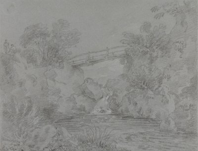 Bro over poolen ved Llanrwst af Sir George Howland Beaumont seventh Baronet