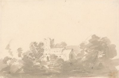 Kirke i træer af Sir George Howland Beaumont seventh Baronet