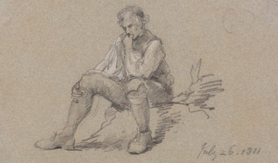Mand sidder af Sir George Howland Beaumont seventh Baronet