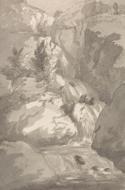 En del af Brain Fill i Legburthwaite af Sir George Howland Beaumont seventh Baronet