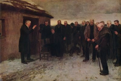 A Highland Funeral, 1882, 1935. af James Guthrie