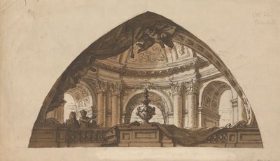 Design til en Lunette af Sir James Thornhill